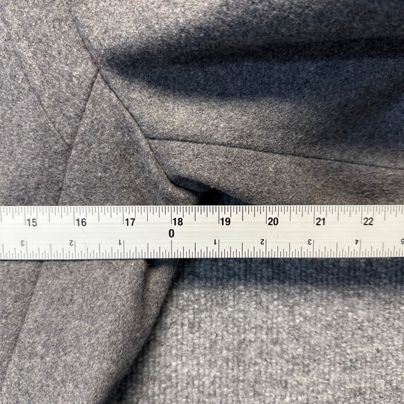 a.n.a Peacoat Women Medium Gray Wool Blend Double Breasted Belt - Picture 10 of 11